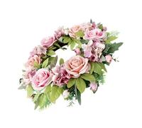 UncleS Élégant chapelet en soie avec feuille réaliste Poratble pour la décoration de la maison et des occasions spéciales Tenue quotidienne en plein air Décoration de porte