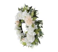 UncleS Élégant chapelet en soie avec feuille réaliste Poratble pour la décoration de la maison et des occasions spéciales Tenue quotidienne en plein air Décoration de porte