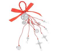 UncleS Élégant pendentif chrétien bénédiction symbole religieux pendentif en alliage texture convient pour un usage quotidien et le culte Crucifix ornement, taille unique, Comme décrit, Comme décrit.