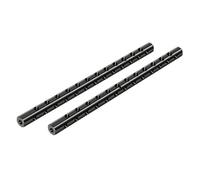 UncleS Ensemble De 2 Tiges Mise Point 15mm en Alliage D'aluminium Plusieurs Trous Intégrés 1/4 Pouce pour Caméra Accessoire Caméra Universel