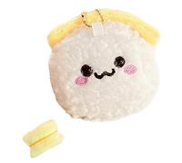 UncleS Événement Catching Sushi Plush Ornement Sac Charme Porte-clés pour le charme à vos biens qui sont excellents pour la décoration et l'offrir Décoration en peluche douce, Jaune crème