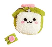 UncleS Événement Catching Sushi Plush Ornement Sac Porte-clés Charme Pour Le Charme À Vos Biens Qui Sont Excellents Pour La Décoration Et Offrir Décoration Peluche Douce, Vert armée