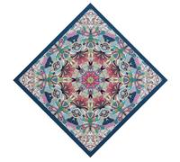 UncleS Foulard imprimé ethnique pour décontracté formel carré poche fleur bandanas hiphop danse bandana sport extérieur foulard imprimé, Motif 3, Taille unique