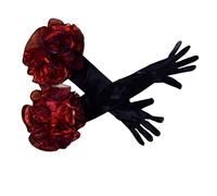 UncleS Gants Élégants À Fleurs Pour Bal De Fin D'année Concert Soirée Banquet Accessoire Long Pour Mariée Et Demoiselles D'honneur Tenue De Soirée Sophistiquée