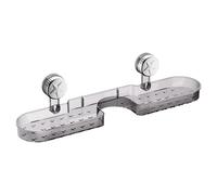 UncleS Gobelet à ventouse économiseur d'espace Étagère de rangement Porte-articles de toilette Organisateur de salle de bain pour shampooing et petits accessoires Locataire Solution de salle de bain