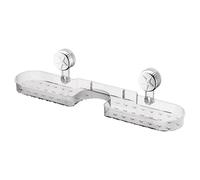 UncleS Gobelet à ventouse économiseur d'espace Étagère de rangement Porte-articles de toilette Organisateur de salle de bain pour shampooing et petits accessoires Locataire Solution de salle de bain