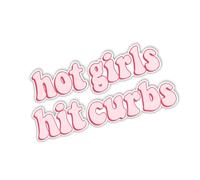 UncleS Hot Girl Hit Curbs Decal Auto Window Sticker Car Exterior Decal Vehicle Adhesive Car Window Bumper Decors Stickers Sticker