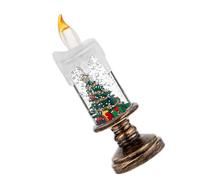 UncleS Lampe À Bougie LED Boules À Neige De Noël avec Effet De De Neige Dynamique Boule De pour La Décoration De La Maison De Vacances Lampe À Flocons De Neige Flottants