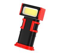 UncleS Lampe de Travail à tête réglable Rechargeable avec Crochet arrière, Torche imperméable Portable pour réparation de Voiture en Plein air, lumière extérieure imperméable de Camping