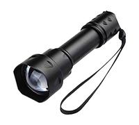 UncleS Lampe torche LED d'extérieur IR 850 nm/940 nm pour vision de nuit avec zoom de vision - Lampe torche LED pour extérieur - Étanche - Pour bateau - Petite et rechargeable - Pour enfants
