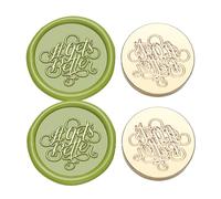 UncleS Lot de 2 tampons d'étanchéité vintage avec motif vintage pour scrapbooking - Tampon de rechange pour invitations, enveloppes, enveloppes de vacances