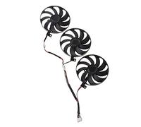 UncleS Lot de 3 ventilateurs VGA pour carte graphique 7 broches 12 V 0 5 A T129215SU pour ROG Strix 2080 2080Ti 88 mm VGA