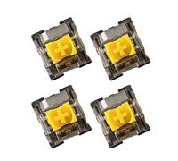UncleS Lot de 4 commutateurs d'axes jaunes Rgbs Linéaires Noir Bas Crosses Wells pour V3Pro RGBS Axes Switches
