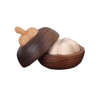 UncleS Mangosteen Shape Essential Oil Diffuser Wood Aromatherapies Oil Diffuser for Home Office Car Meditations Room Decors Mangosteen Wood Aromas Enhancers