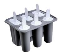 UncleS Moules à sucettes en silicone flexible pour enfants 6 compartiments avec bâton amovible crème en silicone pour enfants