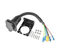 UncleS Multifunctional 7 Pin Trailer Socket Cable Adapter for Cars and Campers with Anticorrosion and Wear Resistant Materials Abrasion Resistant Material