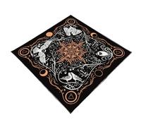 UncleS Nappe De Carte De Tarots À D'oiseau Et De Lune Autels en Tissu Tapisserie De Table De Divination Facile À Utiliser Nappe De Tarots À D'oiseau Et De Lune Nappe Spirituelle