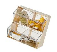 UncleS Organisateurs de stockage de paquets de café uniques Porte-thé multifonction Grand porte-sac de capacité pour la maison hôtel restaurant Rack de rangement