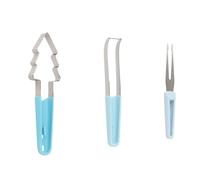 UncleS Outil De Coupe De Pastèque 3 en 1 Efficace Fourchette en Acier Inoxydable Et Coupe Carrée Accessoire De Fête De Vacances pour Une Utilisation Facile Outil Alimentaire De Bricolage