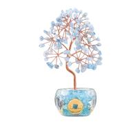 UncleS Pierres de cristal artisanales, pierres de richesse, arbre d'argent pour une fortune améliorée pour les entrepreneurs chance avec de l'argent