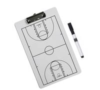 UncleS Planche de coaching de stratégie sportive - 33,8 x 20,66 cm - Marqueur de dessin pour basketball, volley-ball, handball, football - Pour tablette - Marqueur de dessin