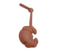 UncleS Porte-clés créatif en forme de croissants - En cuir - Décoration pour la maison, la voiture, le bureau - Accessoire portable pour sac à dos, café, taille unique