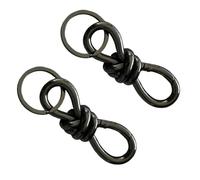 UncleS Porte-clés D'extérieur Mousqueton Luxueux Ceinture De Taille en Cuir pour Le Camping Et La Randonnée Alliages De Type Lourd