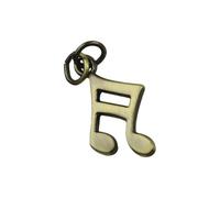 UncleS Porte-clés pratique en métal avec note de musique - Accessoire élégant - Cadeau élégant - Décoration pour anniversaire de mariage - Bijou sur le thème de la musique, bronze, One Size