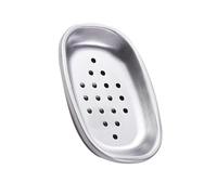 UncleS Porte-savon pratique en acier inoxydable avec bac à gouttes Boîte de rangement double couche pour douche et évier de cuisine Organisation Élégant porte-savon