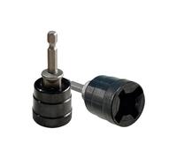 UncleS Power Wing Nut Driver 1/4" hexagonal Mèche à ailettes fendues Bit Clé à douille pour vis à plaque, remorque, adaptateur d'ajustement de perçage