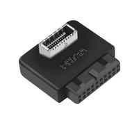 UncleS Prise De Joint Direction USB3.0 19/20 Broches Cartes Mères D'ordinateur Bureau Broche Vertical Coude À 90 Degrés Port USB Adaptateur Panneau