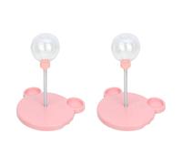 UncleS Puzzle Traité Feeder Jouet pour chat avec balle instable Jouet de stimulation mentale pour les habitudes alimentaires de santé et le jeu actif 2 pièces Balle alimentaire Wobble pour chatons