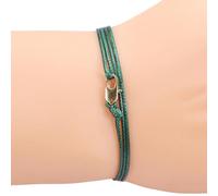 UncleS Réglable en Cordon Ciré Tressé Design D'inspiration Vintage avec Fermoir Cuivre Bijoux pour Femmes Et Hommes Usage Quotidien Cuivre Minimaliste Ensemble