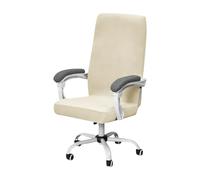 UncleS Renards argentés Velvet Stretch Seat Couverture Respirant Protecteur de lavage pour la maison Bureau Fauteuil tourbillons en velours lavable Protection de chaise de bureau