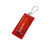 UncleS Rôti réaliste Porc Porte-clés Charme Bel Ornement BBQ Canard Matériaux robustes Portable pour les amateurs de nourriture et les collectionneurs Rôti Sac à viande Charme, a, taille unique