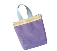 UncleS Sac de plage en maille pour femme - Pliable et portable - Pour la piscine, les voyages, les cosmétiques - Cadeaux de salle de bain, baignoire, douche, baignoire - Organiseur de rangement en