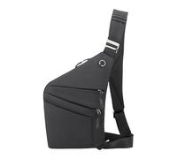 UncleS Sac de poitrine pour homme avec des designs de sécurité avancés et une sangle confortable Porte-monnaie à bandoulière pour une utilisation quotidienne Sac à bandoulière, Noir , Right shoulder