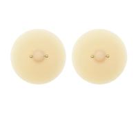 UncleS Silicone Souple Pâté Poitrine Lingerie Adhésive Soutien-gorge Pad pour Femmes 2 Pièces Boîte de Nuit Poitrine Autocollant Lingerie Accessoires Mamelon Femme, Ff, taille unique