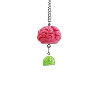 UncleS Simulation unique du cerveau Porte-clés Porte-clés Fait à la main Sac cadeau Gothique Vacances Origine pour les amateurs de bijoux tendance Cadeau d'anniversaire, i, taille unique