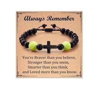 UncleS Sports Inspired Wooden Crucifix Bracelet for Men Natural Wood Bead Black Woven Cord Symbolic Crucifix Design Casual Wear Jewelry Natural Wood Men's Fitness Accessory