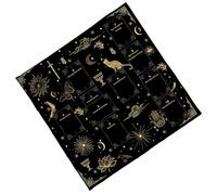 UncleS Tissu De Lecture Tarots en Velours Pratiques Tapis Jeu Tarots À Thème Nappe en Tissu Facile À Nettoyer Couverture Table Ésotérique