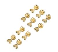 UncleS Verrous d'oreille en Forme De Cœur À La Mode Construction en Cuivre Résistant Couleurs Doux pour Les Oreilles Rehausseur Bijoux Polyvalent Paquet 5 Bouchons d'oreille Antidérapants