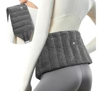 UNCN Coussin Chauffant Dos Micro Ondes 78 x 19cm Bouillotte Micro-onde | Avec Bretelles Réglables - Lavande et Plantes Bienfaisantes -Tissu de polar fleece
