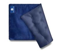 uncn Coussin Chauffant Micro Onde, Bouillotte Micro-onde,Noyaux Cerises | Graine de Lin,Grande Poche Chauffante Nuque Epaule et Dos,Cervicales,Ventre Lavande,Chaleur Humide pour Compresse 38*23cm