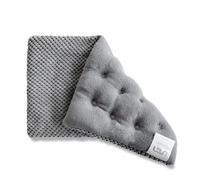 UNCN Grand coussin chauffant pour micro-ondes de 38 x 20 cm avec housse lavable - Coussin de blé sans parfum pour le dos, le cou, les épaules et le ventre - Design étoilé (taille normale, gris)