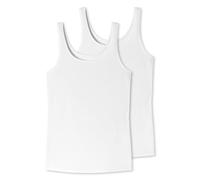 Uncover by Schiesser 2PACK Trägertop sous-vêtement, Weiss, XXL Femme
