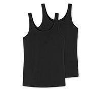 Uncover by Schiesser 2PACK Trägertop sous-vêtement, Schwarz, L Femme
