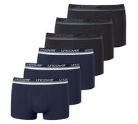 uncover by SCHIESSER Boxers bleu marine / gris / noir / blanc, Taille L