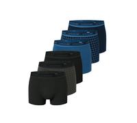 uncover by SCHIESSER Boxers ' Cotton Series ' bleu / bleu foncé / anthracite / noir, Taille XXL