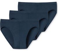 UNCOVER by SCHIESSER Herren Slip, 3er Pack - UNCOVER Coton, Supermini, Single Jersey Dunkelblau M